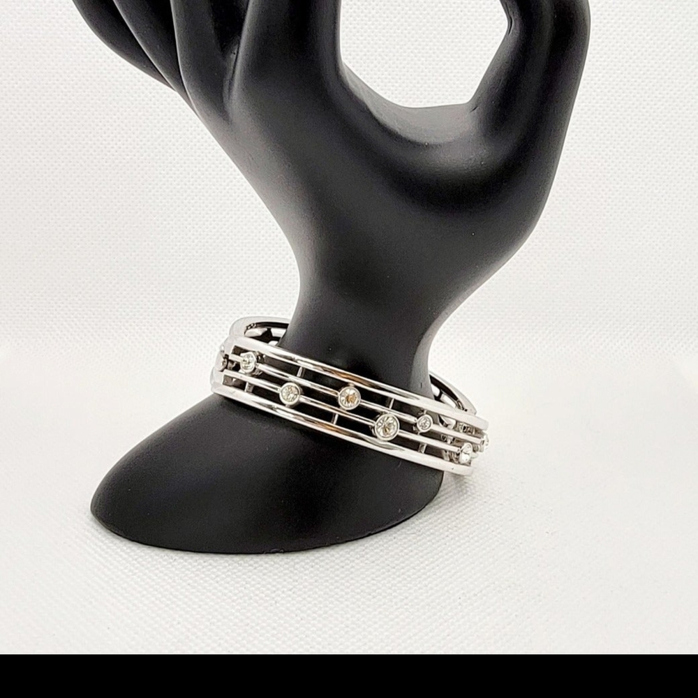 Silver Bracelet with Swarovski Crystal Accents